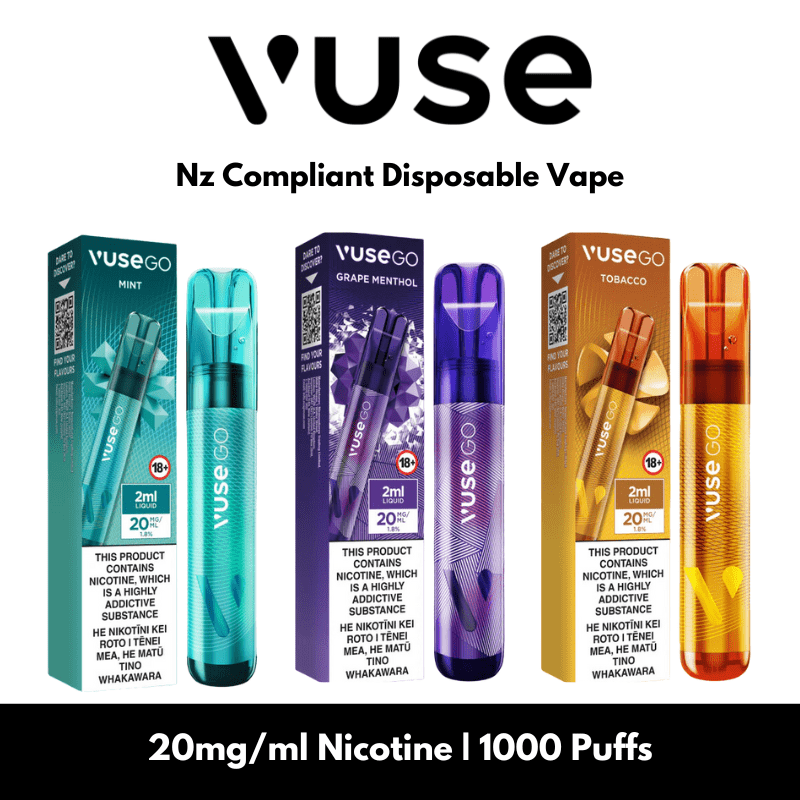 Vuse Go 1000 - Disposable Vape Device - 1000 Puffs - 1.8% (20mg/ml0 ...